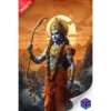 The Divine Archer: Lord Rama at Dusk